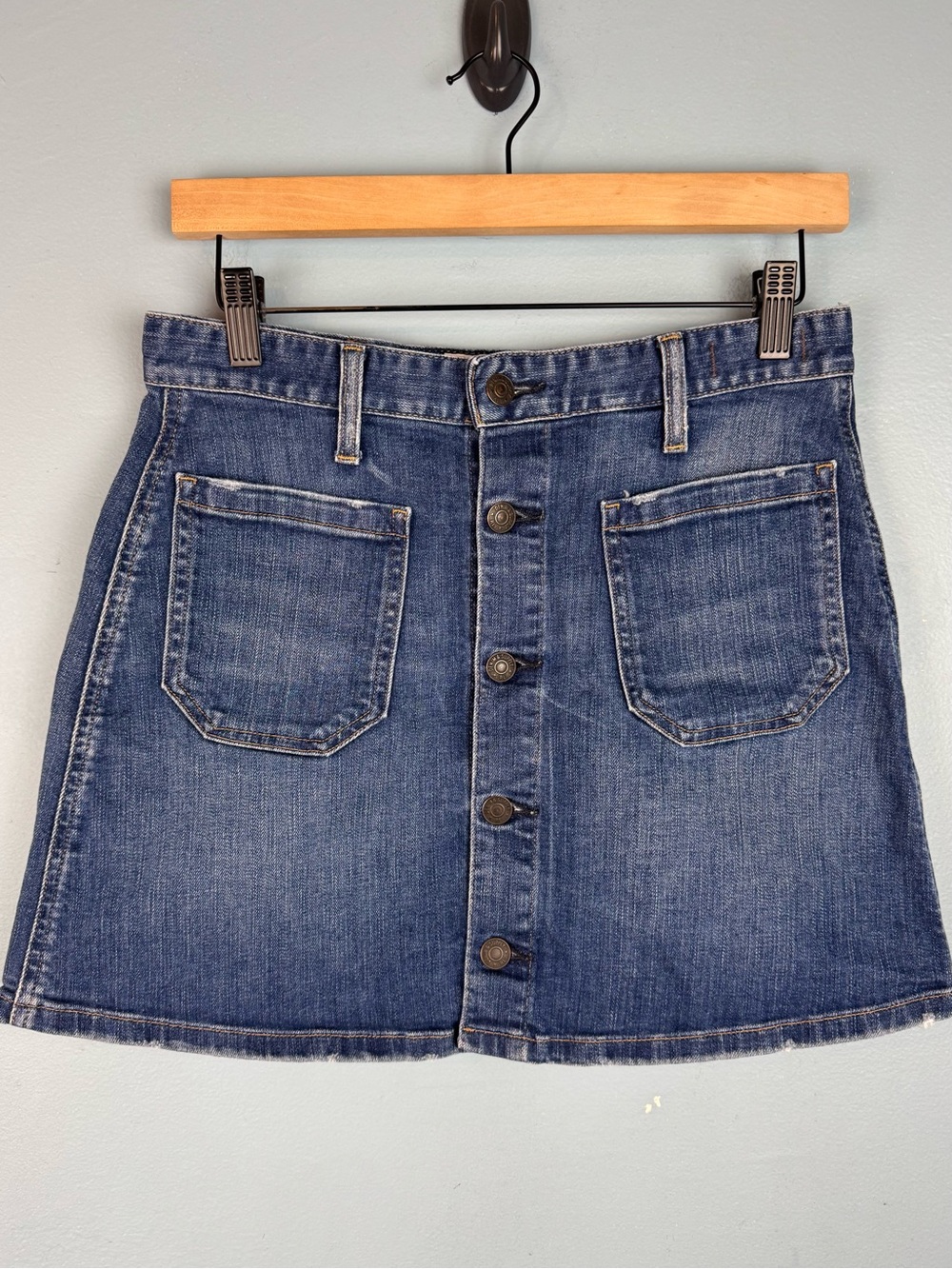 Ralph Lauren Denim & Supply Tilden Jean Mini Skirt Button Front 27 / 4